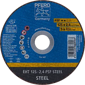 PFERD Trennscheiben EHT 125-2,4 PSF STEEL