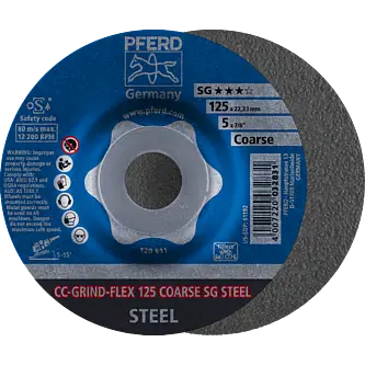 PFERD CC-GRIND (inkl. SOLID, FLEX, STRONG) CC-GRIND FLEX 125 SG STEEL COARSE