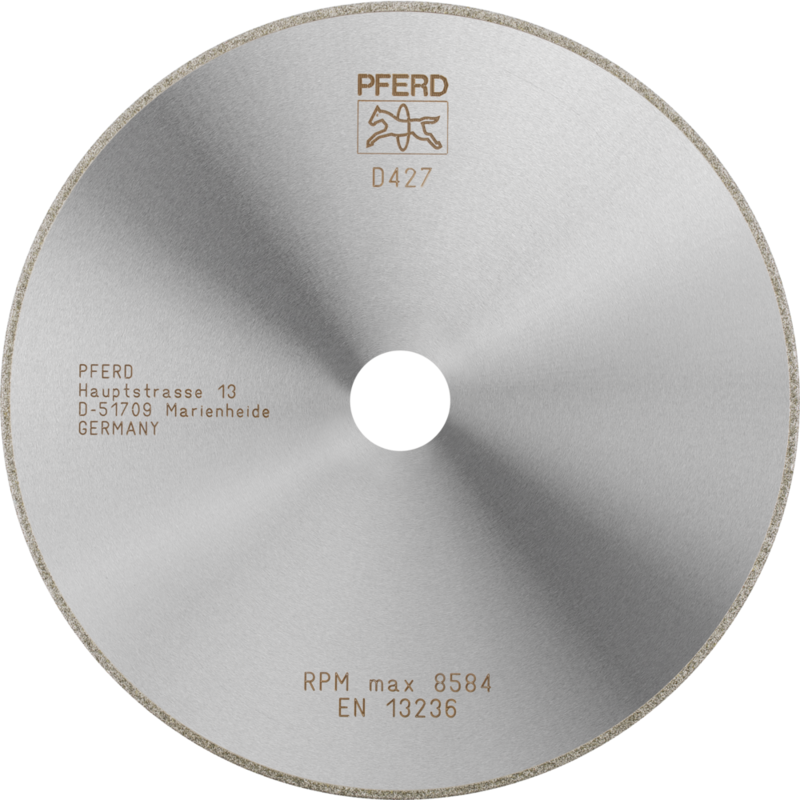 PFERD Dia.- und CBN-Trennwerkzeuge Galvanik D1A1R 178-2-22,23 D 427 GAD