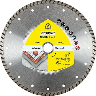 Klingspor - DT 300 UT Diamanttrennscheibe, 115 x 1,9 x 22,23 mm 1,9 x 7 mm, geschlossener Rand Turbo