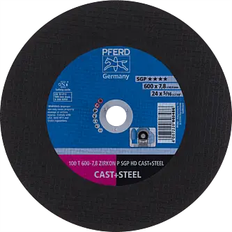 PFERD HEAVY DUTY SGP bis ? 2000 mm 100 T 600-7,8 Z P SGP HD CAST+STEEL/60,0
