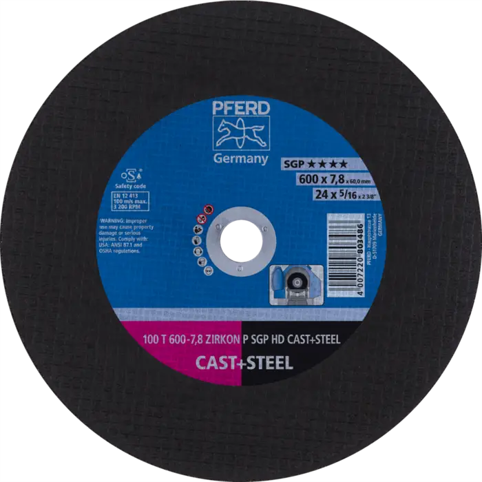 PFERD HEAVY DUTY SGP bis ? 2000 mm 100 T 600-7,8 Z P SGP HD CAST+STEEL/60,0