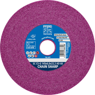 PFERD Schleifscheiben SC CS-G 145x6,0x22,2 AD 60J7V