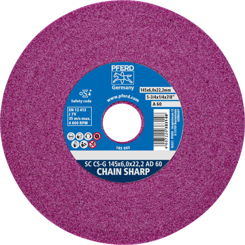 PFERD Schleifscheiben SC CS-G 145x6,0x22,2 AD 60J7V