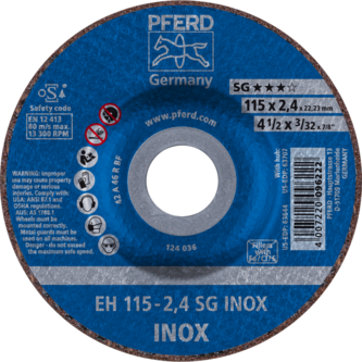 PFERD Trennscheiben EH 115-2,4 SG INOX