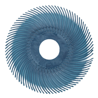 Scotch-Brite Radial Bristle Brush RB-ZB, blau, 50,8 mm x 9,5 mm, P400, Typ C
