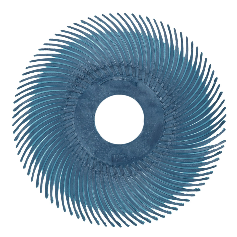 Scotch-Brite Radial Bristle Brush RB-ZB, blau, 50,8 mm x 9,5 mm, P400, Typ C