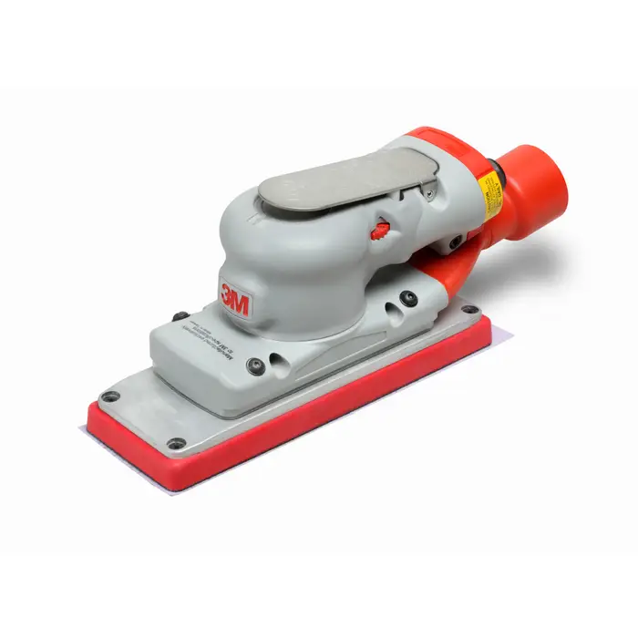 3M Einhand-Druckluft-Exzenterschleifer Serie Elite mit externe Absaugung, 70 mm x 198 mm, 3,2 mm Schleifhub
