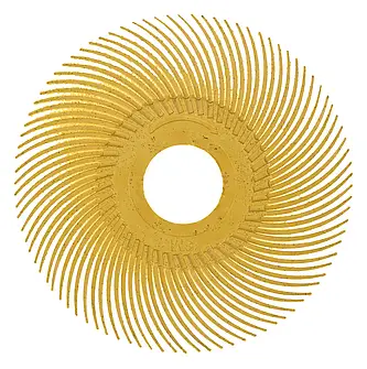 Scotch-Brite Radial Bristle Brush RB-ZB, gelb, 50,8 mm, 9,5 mm, P80, Typ C