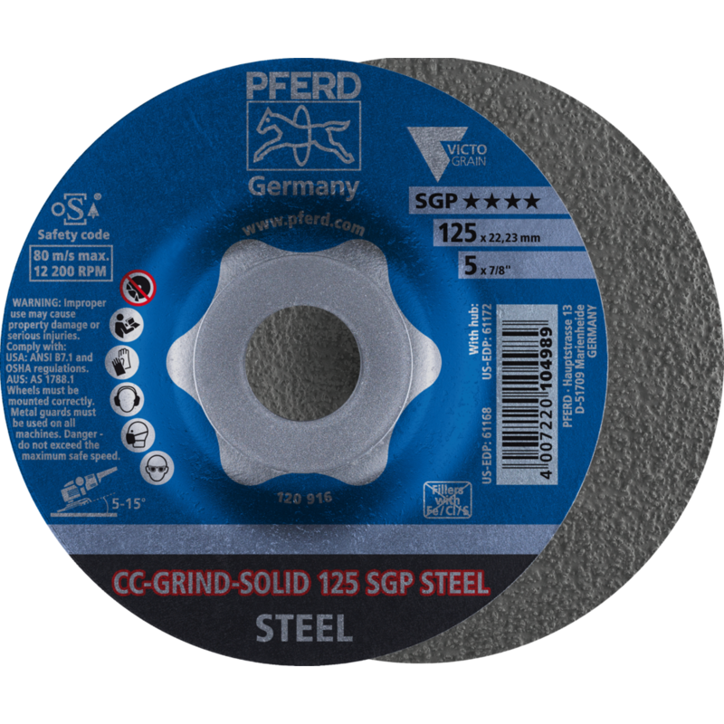 PFERD CC-GRIND (inkl. SOLID, FLEX, STRONG) CC-GRIND SOLID 125 SGP STEEL