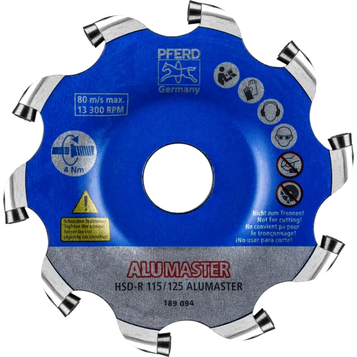 PFERD Fräswerkzeuge mit Wendeschneidplatten HSD-R 115/125 ALUMASTER HICOAT