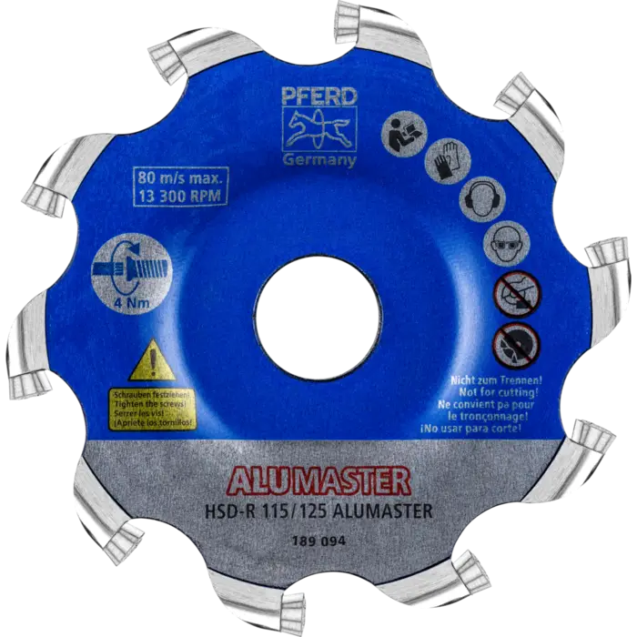 PFERD Fräswerkzeuge mit Wendeschneidplatten HSD-R 115/125 ALUMASTER