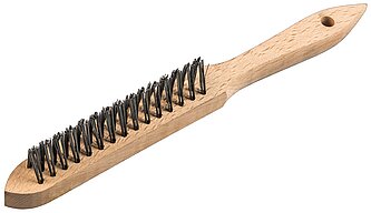 Klingspor - BHK 600 Kehlnahtbürste Anzahl Reihen 3, 125 x 25 x 290 mm Holzgriff 0,3 Edelstahl