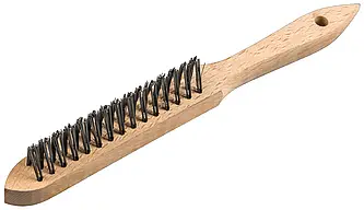 Klingspor - BHK 600 Kehlnahtbürste Anzahl Reihen 3, 125 x 25 x 290 mm Holzgriff 0,3 Edelstahl