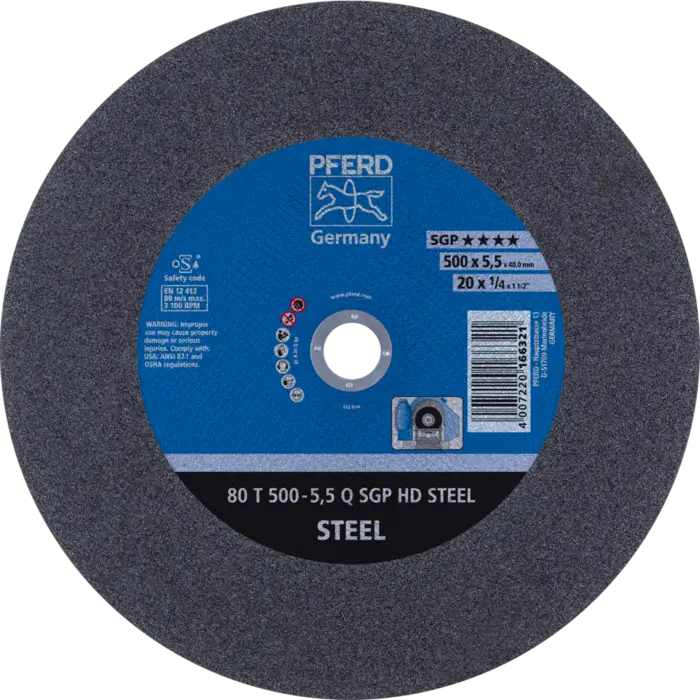 PFERD HEAVY DUTY SGP bis ? 2000 mm 80 T 500-5,5 Q SGP HD STEEL/40,0