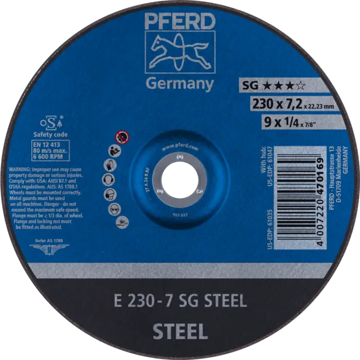 PFERD Schruppscheiben E 230-7 SG STEEL