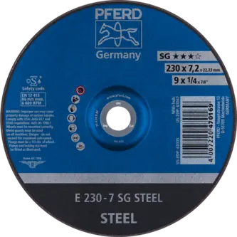 PFERD Schruppscheiben E 230-7 SG STEEL