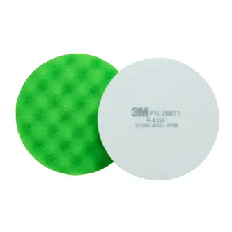 3M Finesse-it Polierschaumpad, grün, 80 mm, gewaffelt