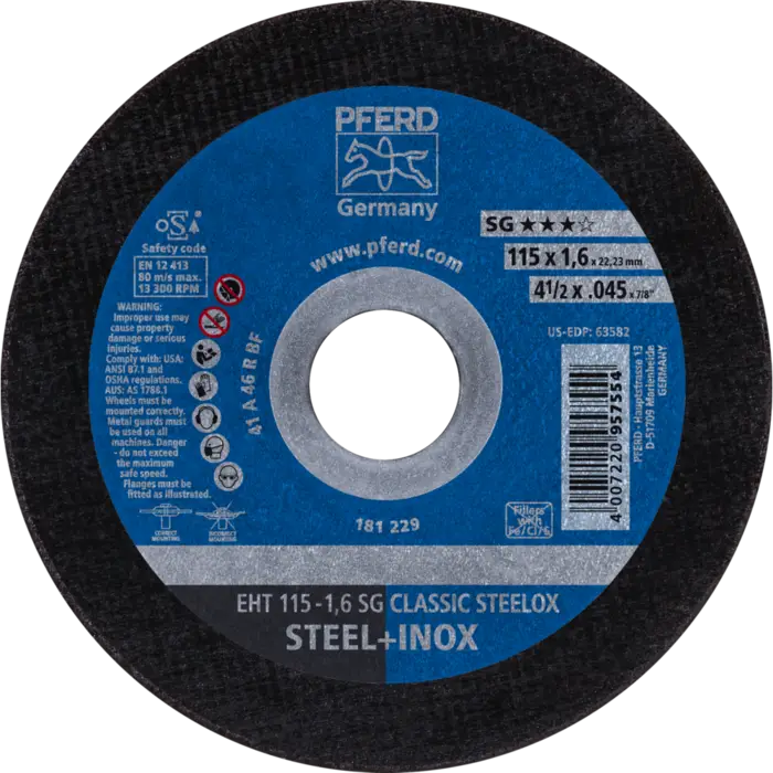 PFERD Trennscheiben EHT 115-1,6 SG CLASSIC STEELOX