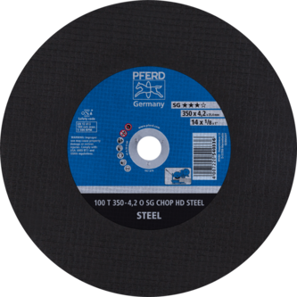 PFERD CHOPSAW stat. Trennscheiben 100 T 350-4,2 O SG CHOP HD STEEL/25,4