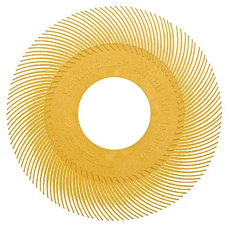Scotch-Brite Radial Bristle Brush BB-ZB Einzelsegment, gelb, 152,4 mm, P80, Typ A (Nachfüllpackung)