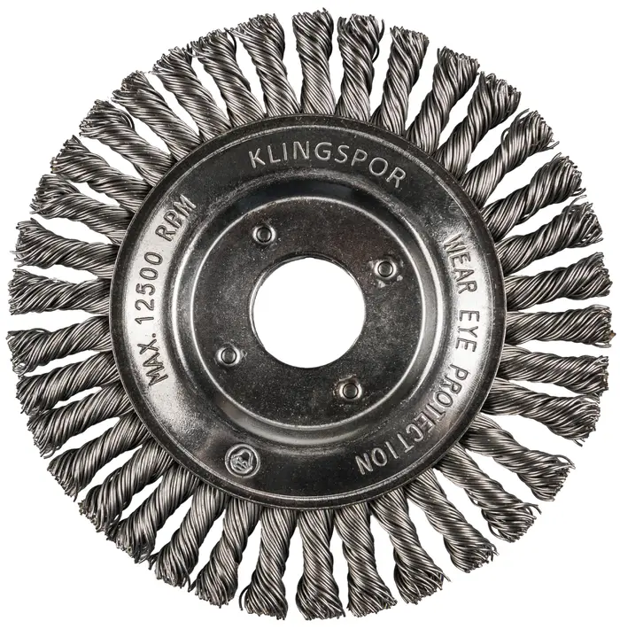 Klingspor - BRP 600 Z Pipelinebürste gez. einreihig Anzahl Reihen 1, 125 x 6 x 22,23 mm 0,5 Stahl