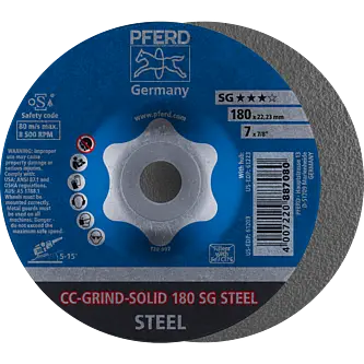 PFERD CC-GRIND (inkl. SOLID, FLEX, STRONG) CC-GRIND SOLID 180 SG STEEL