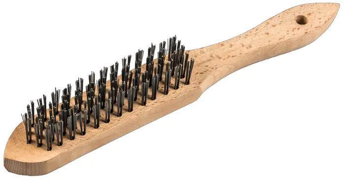 Klingspor - BH 600 Handbürste Standard Anzahl Reihen 3, 125 x 25 x 290 mm Holzgriff 0,35 Messing