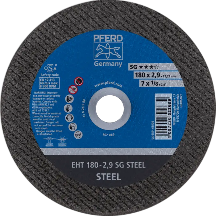 PFERD Trennscheiben EHT 180-2,9 SG STEEL