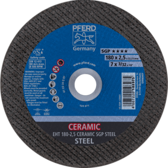 PFERD Trennscheiben EHT 180-2,5 CERAMIC SGP STEEL