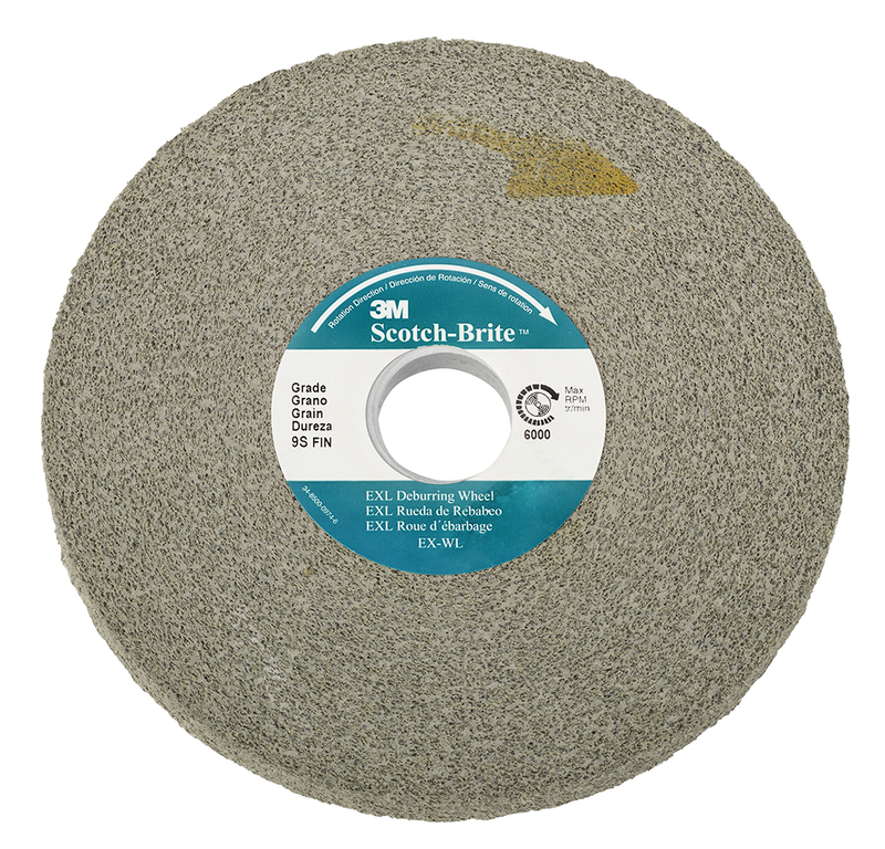 Scotch-Brite EXL Entgratungs-Kompaktscheibe XL-WL, 152 mm x 25,4 mm x 25,4 mm, 8A MED