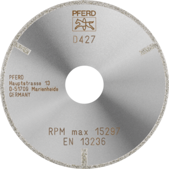 PFERD Dia.- und CBN-Trennwerkzeuge Galvanik D1A1R 100-2-22,23 D 427 GAG