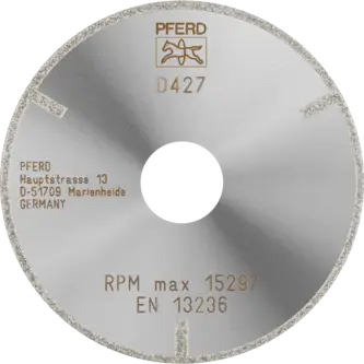 PFERD Dia.- und CBN-Trennwerkzeuge Galvanik D1A1R 100-2-22,23 D 427 GAG