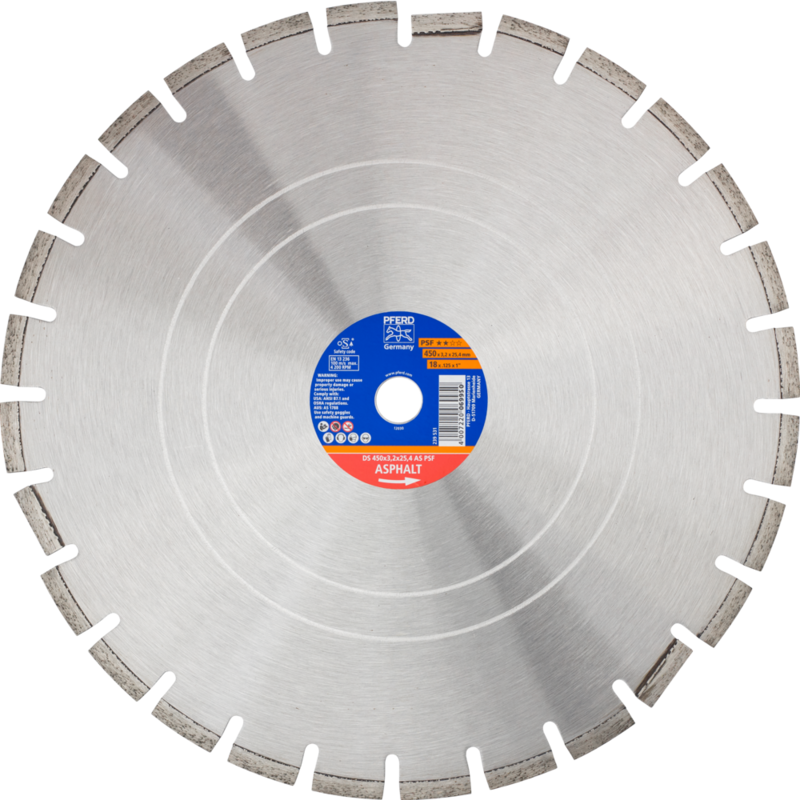 PFERD Diamantwerkzeuge für die Bauindustrie DS 450X3,2X25,4 AS PSF