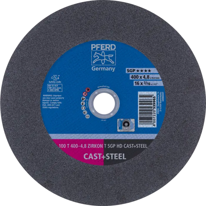 PFERD HEAVY DUTY SGP bis ? 2000 mm 100 T 400-4,8 Z T SGP HD CAST+STEEL/40,0