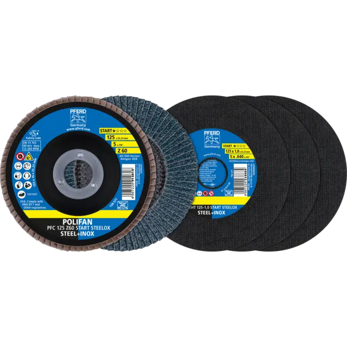 PFERD VKF-Material 6/VKF-Aktionen SET 125 START STEELOX (EHT 1,0/PFC Z60)