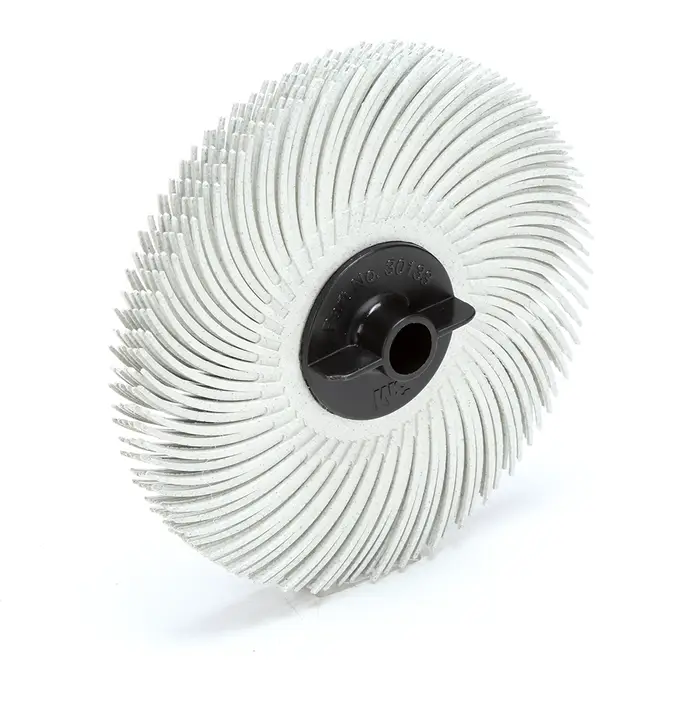Scotch-Brite Radial Bristle Brush RB-ZB, weiß, 50,8 mm, 9,5 mm, P120, Typ C
