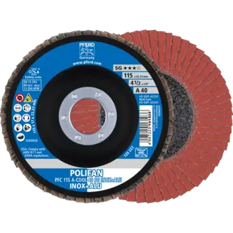 PFERD POLIFAN-Fächerscheiben PFC 115 A-COOL 40 SG INOX+ALU