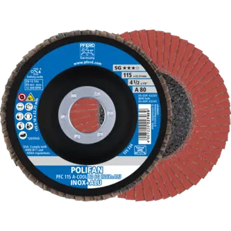 PFERD POLIFAN-Fächerscheiben PFC 115 A-COOL 80 SG INOX+ALU