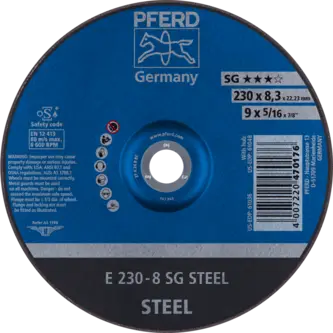 PFERD Schruppscheiben E 230-8 SG STEEL