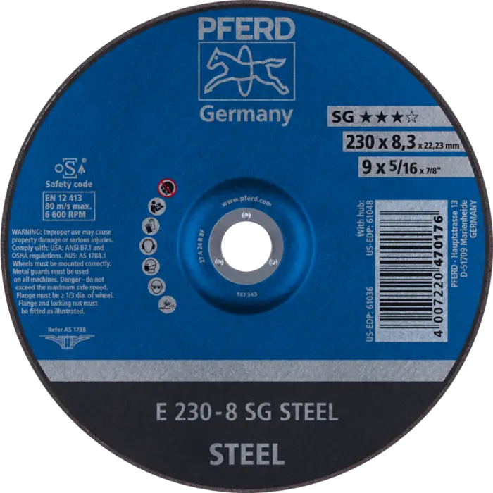 PFERD Schruppscheiben E 230-8 SG STEEL