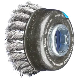 PFERD Topfbürsten mit Gewinde POS TBG 65/X-LOCK INOX 0,35