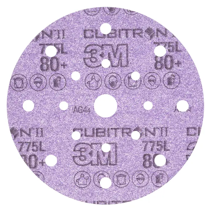 3M Cubitron II Hookit Filmscheibe 775L, 150 mm, 80+, 17-fach gelocht
