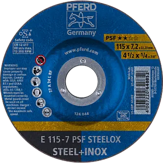 PFERD Schruppscheiben E 115-7 PSF STEELOX