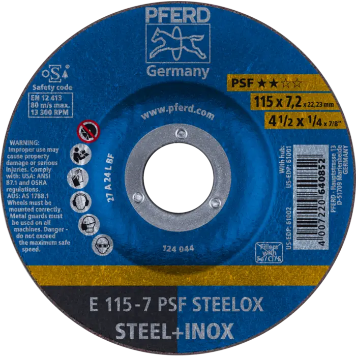 PFERD Schruppscheiben E 115-7 PSF STEELOX