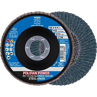 PFERD POLIFAN-Fächerscheiben PFF 115 Z50 SG POWER STEELOX