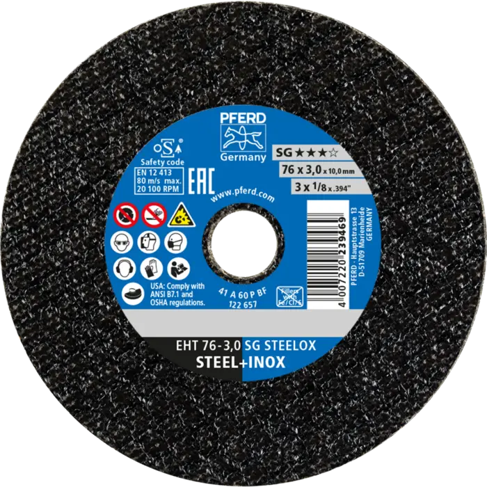 PFERD Trennscheiben EHT 76-3,0 SG STEELOX/10,0