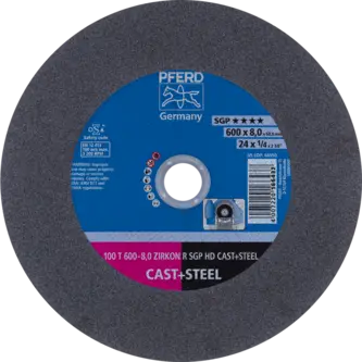 PFERD HEAVY DUTY SGP bis ? 2000 mm 100 T 600-8,0 Z R SGP HD CAST+STEEL/60,0