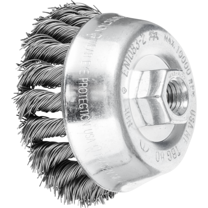 PFERD Topfbürsten mit Gewinde POS TBG 80/M14 ST 0,50