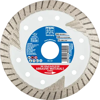 PFERD Diamantwerkzeuge für die Bauindustrie DG 125 x 2,2 x 22,23 SG